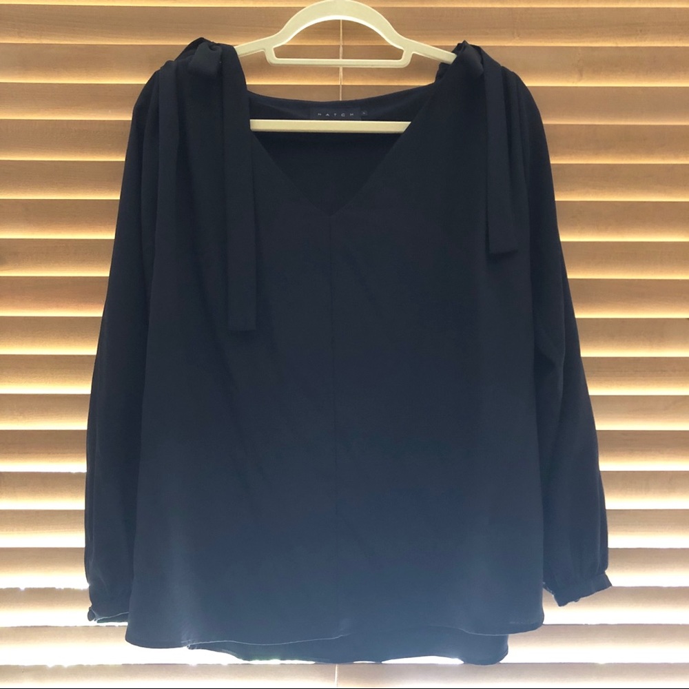 Hatch Collection Maternity Black Blouse